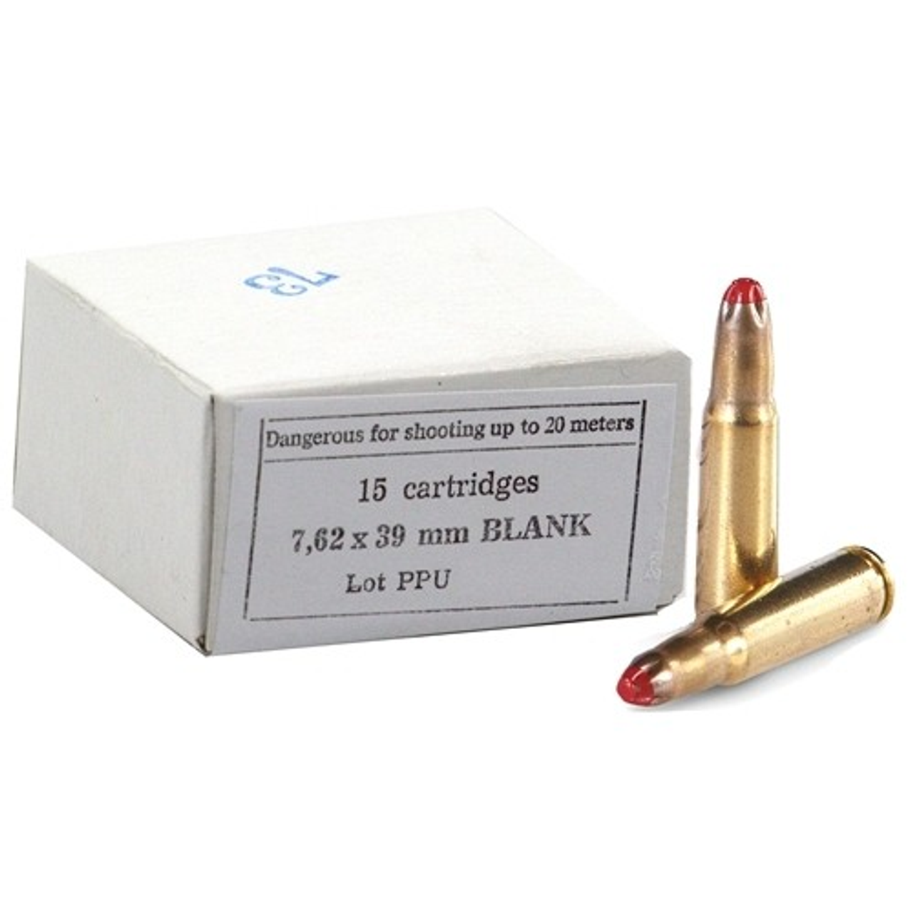 PPU 7.62X39 Blanks Box Of 15 PPU 7.62X39 Blanks Box Of 15