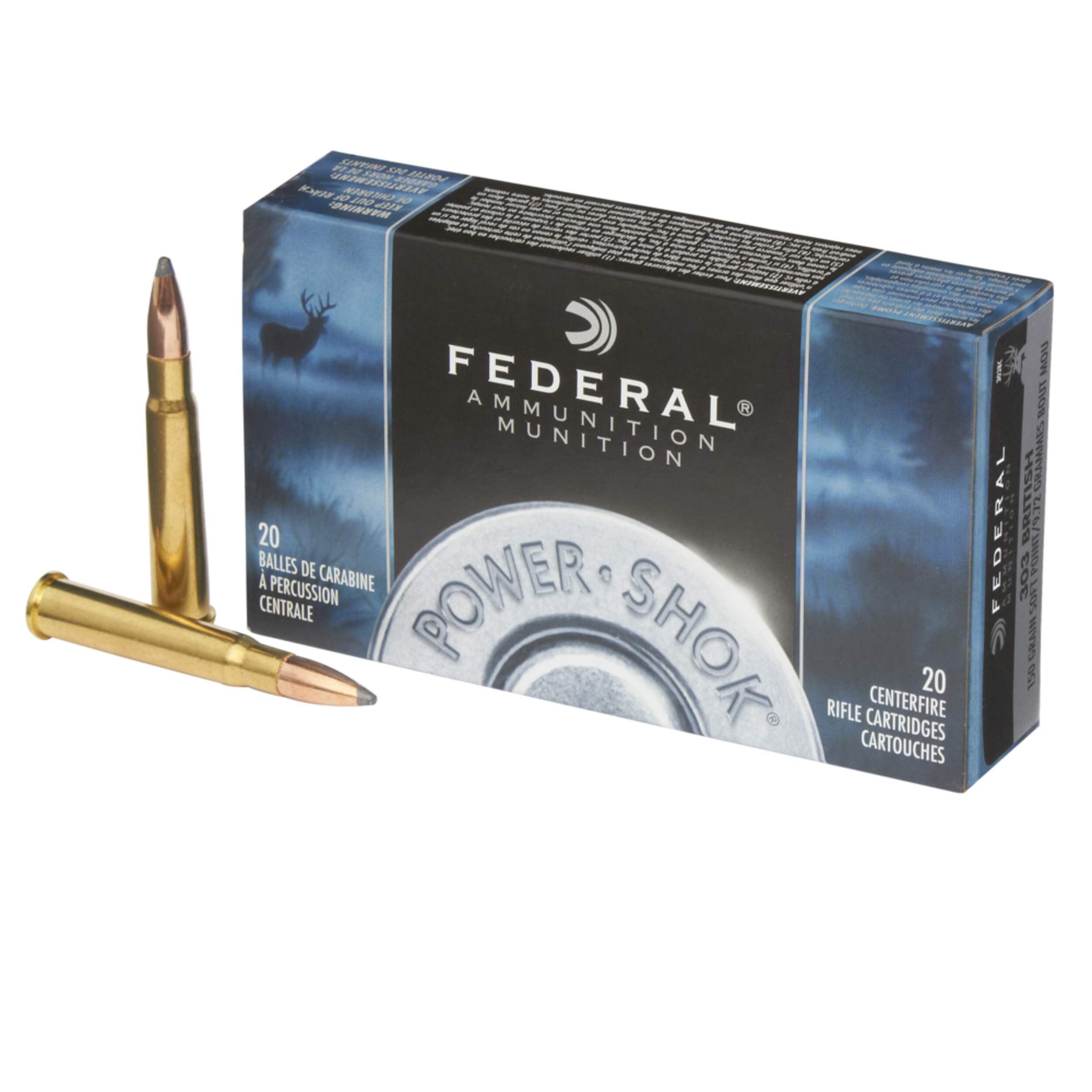 Federal Power-Shok .303 British 150gr Soft Point Federal Power-Shok .303 British 150gr Soft Point