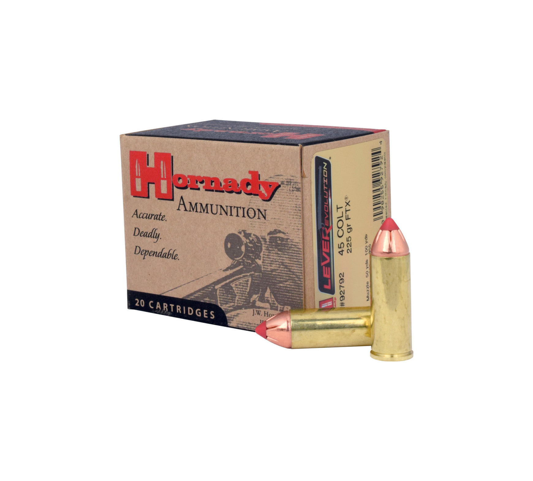 Hornady LEVEREVOLUTION 45 COLT 225GR FTX 20 RD Hornady LEVEREVOLUTION 45 COLT 225GR FTX 20 RD
